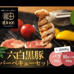 画像1: 薩摩どん 六白黒豚焼肉 2〜4人前/鹿児島県産【冷凍】