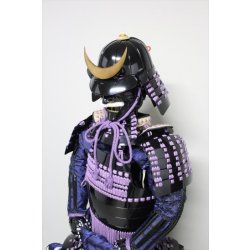 画像6: 6【O-056】紫糸威胸取黒桶側二枚胴具足 