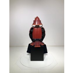 画像5: 2【O-079】濃紺糸威赤艶消鋲綴二枚胴具足（桃形兜)