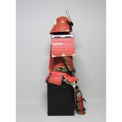 画像4: 13【O-038】赤糸威大袖赤二枚胴具足 