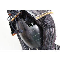画像8: 7【O-049】黒糸威黒艶消鋲綴二枚胴具足（厳星兜）