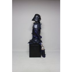 画像4: 4【O-065】濃紺糸威黒桶側二枚胴具足（手時代塗）