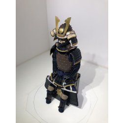 画像7: 9【O-046】紺糸威鉄錆笠鋲二枚胴具足 