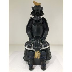 画像1: 14【O-036】黒糸威縦矧二枚胴具足 