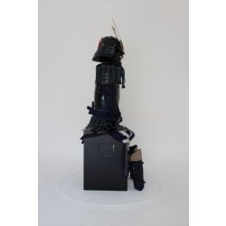 画像4: 5【O-058】紺糸威黒桶側二枚胴具足（鍬形）