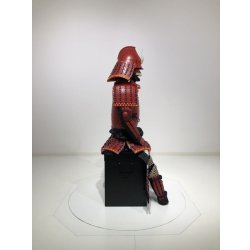 画像7: 2【O-079】濃紺糸威赤艶消鋲綴二枚胴具足（桃形兜)