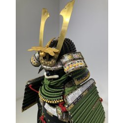 画像8: 16【O-027】蓬糸威菱綴二枚胴具足