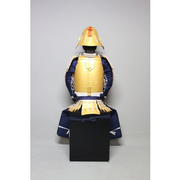 画像6: 1【O-073】白糸威金塗桶側二枚胴具足  (6)