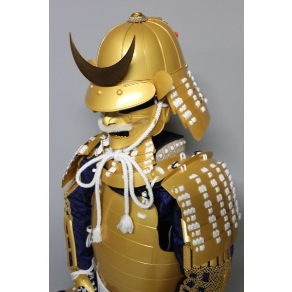 画像7: 1【O-073】白糸威金塗桶側二枚胴具足  (7)