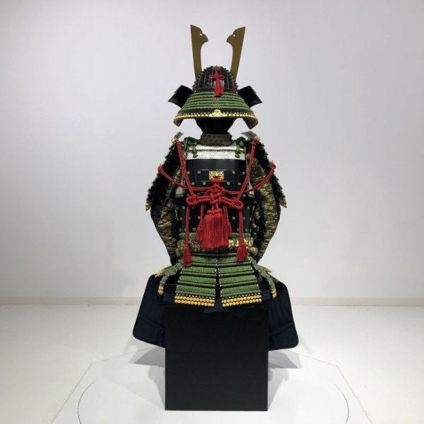 画像5: 16【O-027】蓬糸威菱綴二枚胴具足 (5)