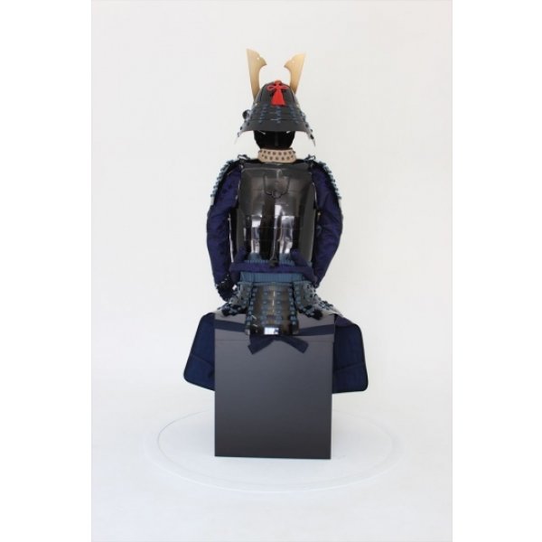 画像5: 5【O-058】紺糸威黒桶側二枚胴具足（鍬形） (5)