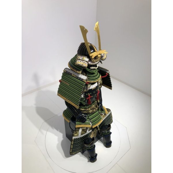 画像7: 16【O-027】蓬糸威菱綴二枚胴具足 (7)